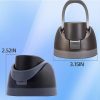 Replacement Lid for Owala Freesi Cup No Leakage One Button Open With Carry Loop (Black) - Image 7