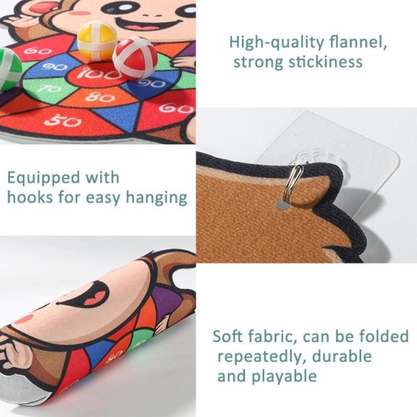 Cartoon Sticky Ball Board Throwing Indoor and Outdoor Toys with 3 Balls, Style: Crocodile - Image 7