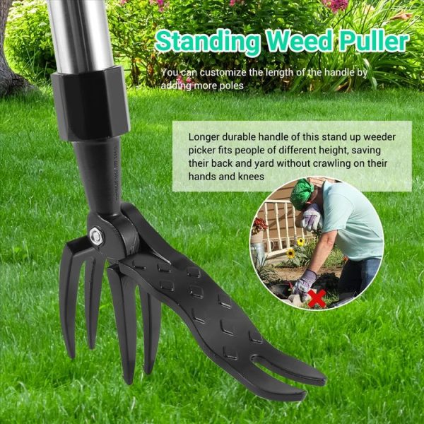Manual Vertical Foot Weeding Rooting Tool (Card Packaging) - Image 3