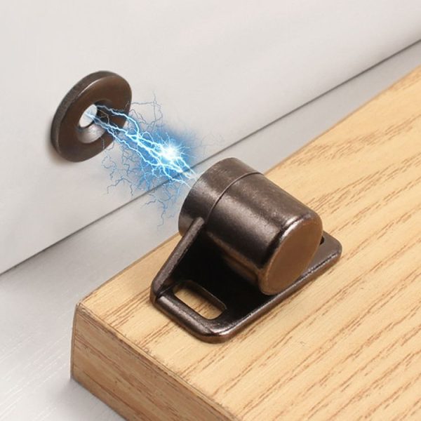 Household Cabinet Door Magnetic Suction Buckle Bumper Ball Adhesive Coupler (Gold) - Image 2