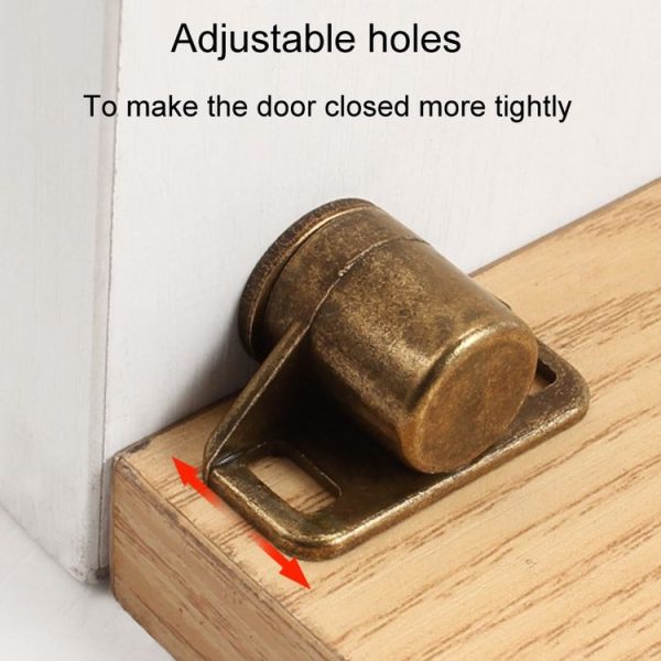 Household Cabinet Door Magnetic Suction Buckle Bumper Ball Adhesive Coupler (Gold) - Image 6