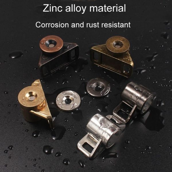Household Cabinet Door Magnetic Suction Buckle Bumper Ball Adhesive Coupler (Gold) - Image 7