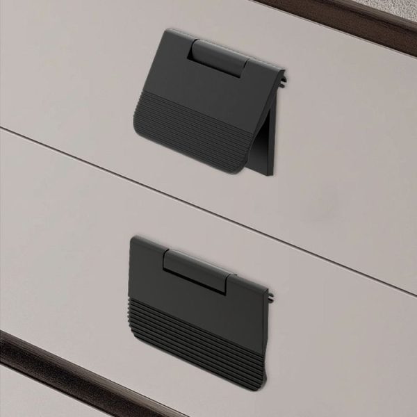 Invisible Simple Drawer Exposed Mounted Concealed Button Flip Flop Handle (Gold) - Image 6