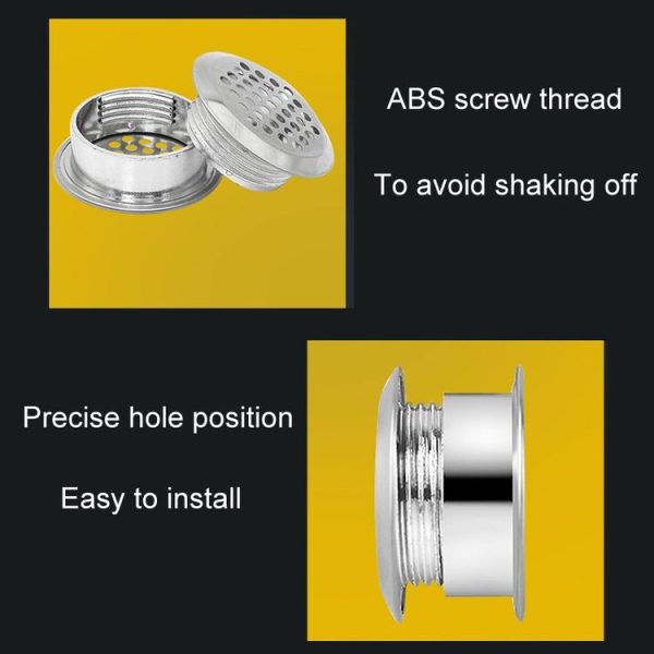 3pcs 35mm Furniture Cabinet Cooling Stainless Steel Double Sided Ventilation Hole Decorative Cover - Image 7