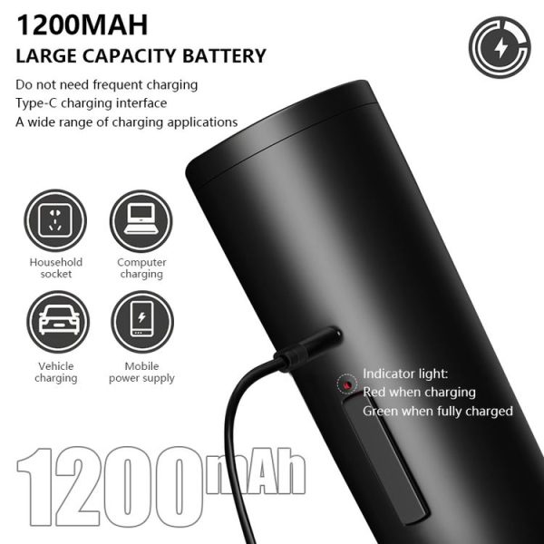 Multifunctional Kitchen Seasoning Electric Grinder Adjustable Coarse and Fine Pepper Grinder (White) - Image 6