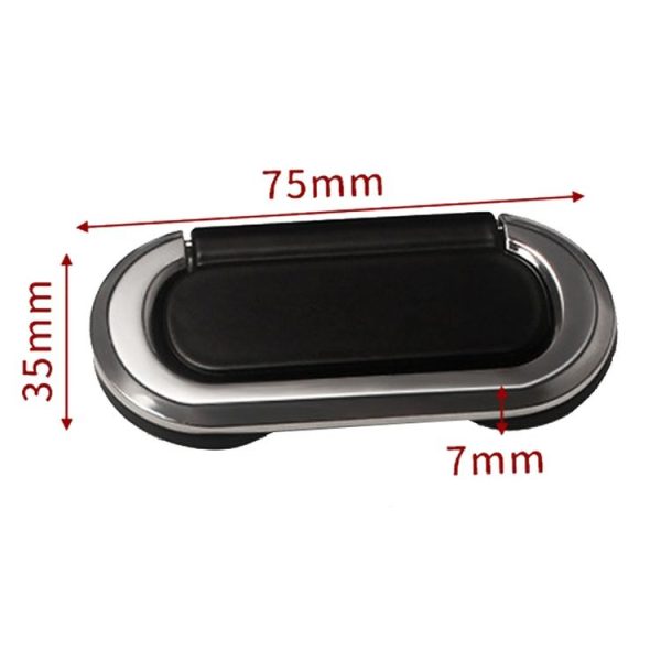 Simple Household Cabinet Drawer Hidden Flat Pull Handle, Color: Gold+White - Image 3