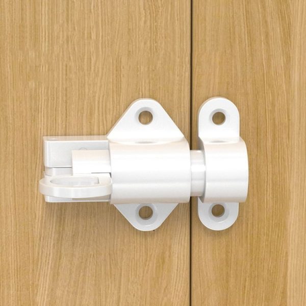 Solid Aluminum Alloy Plane Shape Spring Automatic Rebound Latch (White) - Image 7