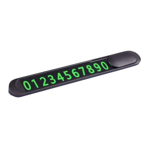 T1 Car Hidden Moving Phone Plate Vehicle Temporary Parking Number Board (Black)