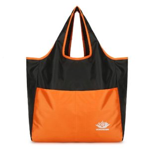 Vanaheimr Tote Shoulder Bag Outdoor Sports Handbag Waterproof Folding Hiking Travel Storage Bag (Orange)