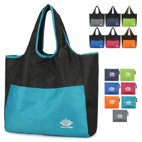 Vanaheimr Tote Shoulder Bag Outdoor Sports Handbag Waterproof Folding Hiking Travel Storage Bag (Orange) - Image 3