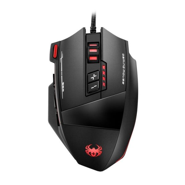 ZELOTES C19 12-Keys Ergonomic Programming Custom Wired Mouse (Black) - Image 2