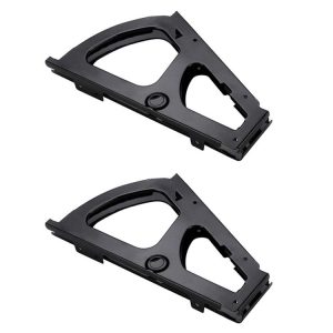 1pair Concealed Shoe Rack Cold Rolled Steel Flap Mounting Fittings, Style: Single Layer Black