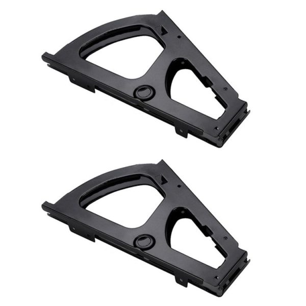 1pair Concealed Shoe Rack Cold Rolled Steel Flap Mounting Fittings, Style: Single Layer Black