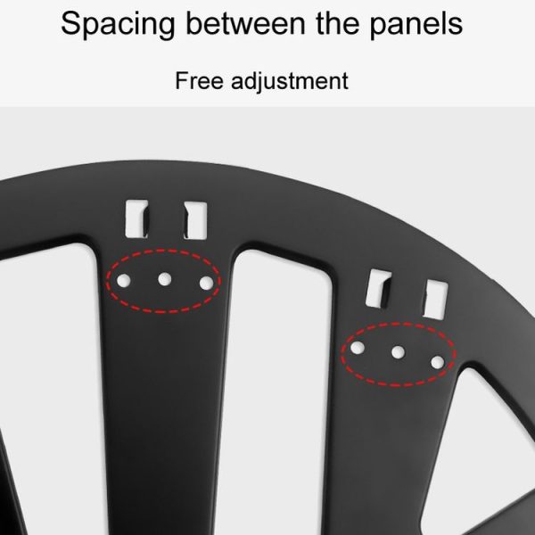 1pair Concealed Shoe Rack Cold Rolled Steel Flap Mounting Fittings, Style: Single Layer Black - Image 6