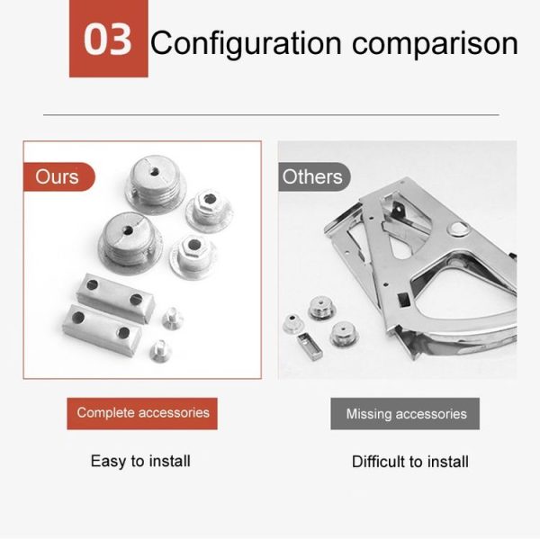 1pair Concealed Shoe Rack Cold Rolled Steel Flap Mounting Fittings, Style: Single Layer Black - Image 9