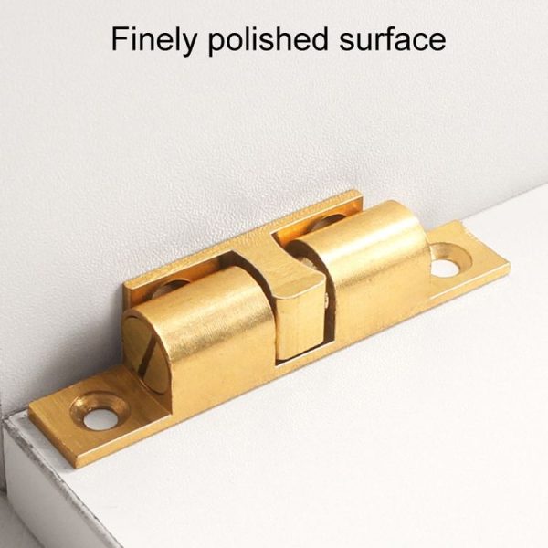 2pcs Cabinet Magnetic Spring Buckle Ball Door Sucker, Style: Small Gold - Image 4