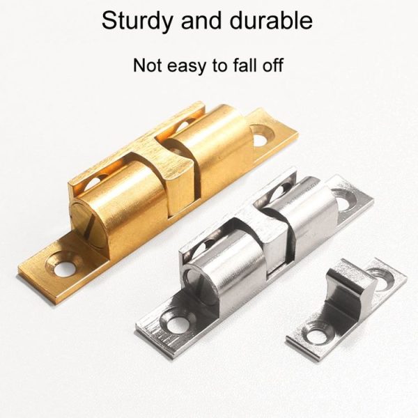 2pcs Cabinet Magnetic Spring Buckle Ball Door Sucker, Style: Small Gold - Image 5