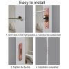 Household Stainless Steel And Copper Door Bumbler Lock, Color: Black - Image 10