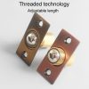 Household Stainless Steel And Copper Door Bumbler Lock, Color: Black - Image 5