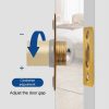 Household Stainless Steel And Copper Door Bumbler Lock, Color: Black - Image 7
