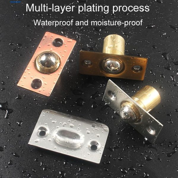 Household Stainless Steel And Copper Door Bumbler Lock, Color: Black - Image 9