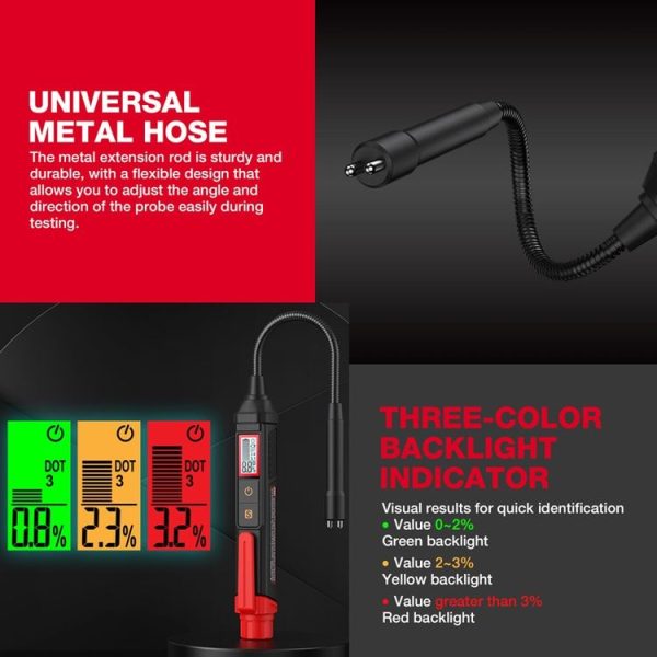 HABOTEST HT663L Motorcycle Vehicle Brake Fluid Moisture Detection Pen - Image 11