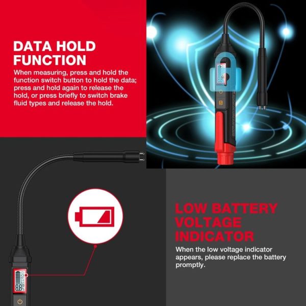 HABOTEST HT663L Motorcycle Vehicle Brake Fluid Moisture Detection Pen - Image 15