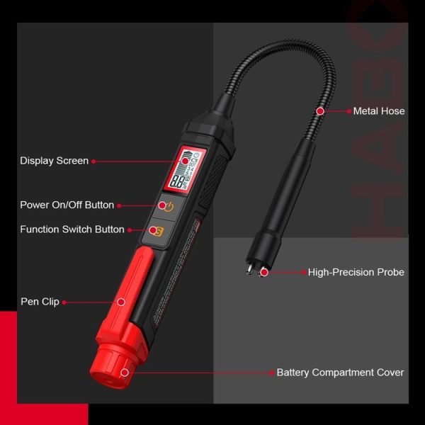 HABOTEST HT663L Motorcycle Vehicle Brake Fluid Moisture Detection Pen - Image 6