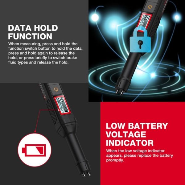 HABOTEST HT663 Motorcycle Vehicle Brake Fluid Moisture Detection Pen - Image 12