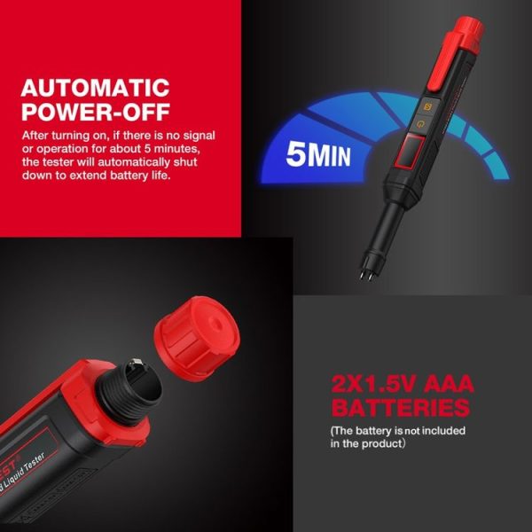 HABOTEST HT663 Motorcycle Vehicle Brake Fluid Moisture Detection Pen - Image 13