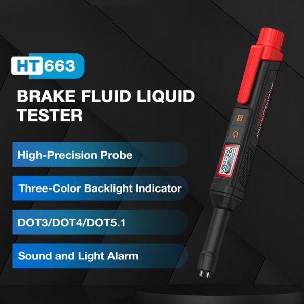 HABOTEST HT663 Motorcycle Vehicle Brake Fluid Moisture Detection Pen - Image 2