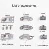 Home Office Desk Drawer Triple Connect File Cabinet Lock, Style: Front Black - Image 3