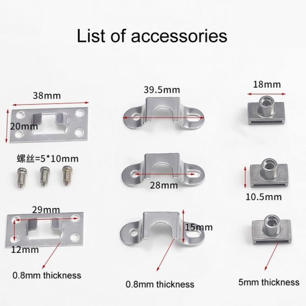 Home Office Desk Drawer Triple Connect File Cabinet Lock, Style: Front Black - Image 3