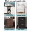 Home Office Desk Drawer Triple Connect File Cabinet Lock, Style: Front Black - Image 8