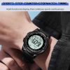 SANDA Student Sports Watch Calorie Counting Electronic Watch Sleep Monitoring Smart Watch (Black) - Image 4