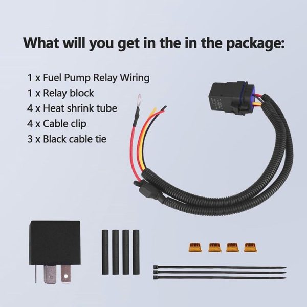 Jeep / Dodge / Chrysler Vehicle Fuel Pump Relay Wiring Harness Kit - Image 2