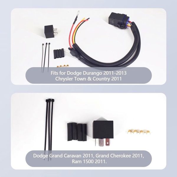Jeep / Dodge / Chrysler Vehicle Fuel Pump Relay Wiring Harness Kit - Image 4