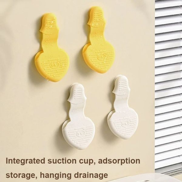 2pcs Heart-shaped Heat Insulation Anti-scalding Gloves Silicone Non-slip Bowl and Plate Clamp (Yellow) - Image 4