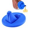 17cm TPR Foldable One Gallon Drip-proof Paint Bucket Lid (Blue)