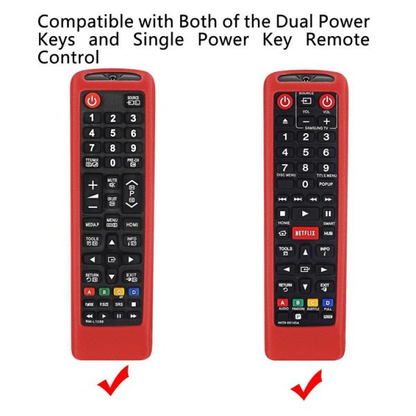 Samsung BN59-01199F / AK59-00172A / BN59-01175C Remote Control Silicone Protective Cover (Black) - Image 4