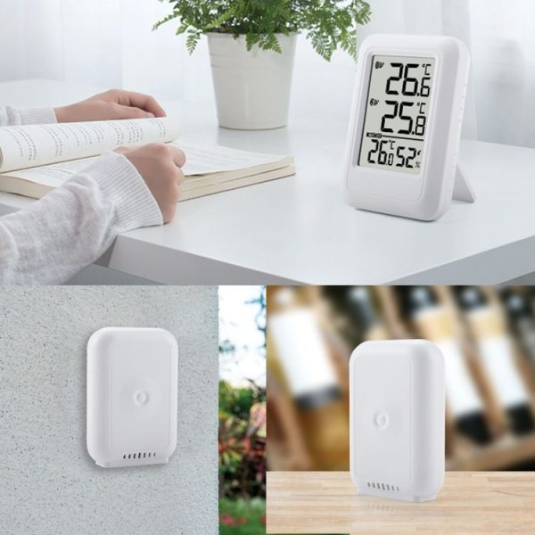 TS-FT0402 2-In-1 Home Wireless Digital Thermometer Wall-Mounted Greenhouse Thermometer (White) - Image 10