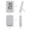TS-FT0402 2-In-1 Home Wireless Digital Thermometer Wall-Mounted Greenhouse Thermometer (White) - Image 2