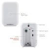 TS-FT0402 2-In-1 Home Wireless Digital Thermometer Wall-Mounted Greenhouse Thermometer (White) - Image 4