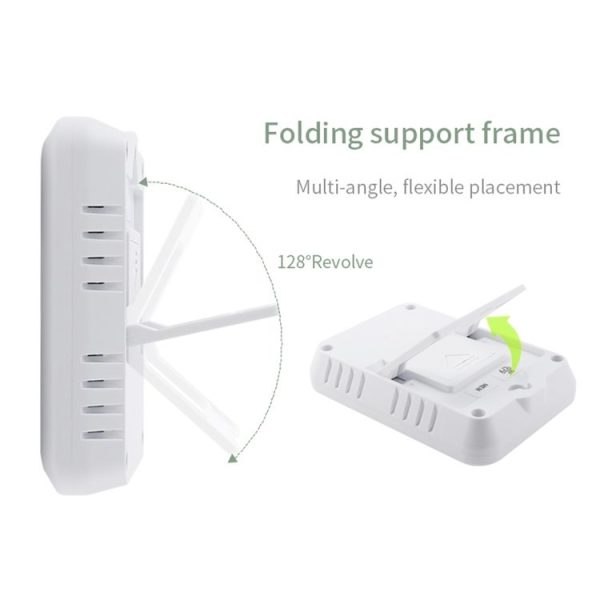 TS-FT0402 2-In-1 Home Wireless Digital Thermometer Wall-Mounted Greenhouse Thermometer (White) - Image 5