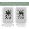 TS-FT0402 2-In-1 Home Wireless Digital Thermometer Wall-Mounted Greenhouse Thermometer (White) - Image 7