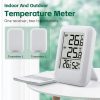 TS-FT0402 2-In-1 Home Wireless Digital Thermometer Wall-Mounted Greenhouse Thermometer (White) - Image 9