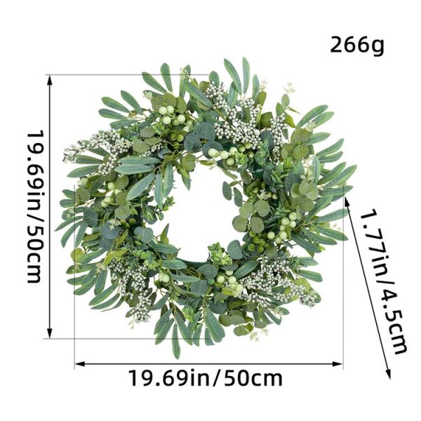 Christmas Simulated Berry Wreath Vine Ring Door Decoration Pendant (F1-34) - Image 2