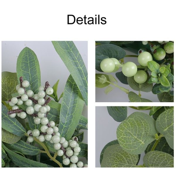 Christmas Simulated Berry Wreath Vine Ring Door Decoration Pendant (F1-34) - Image 3