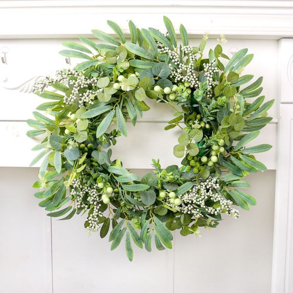 Christmas Simulated Berry Wreath Vine Ring Door Decoration Pendant (F1-34) - Image 4