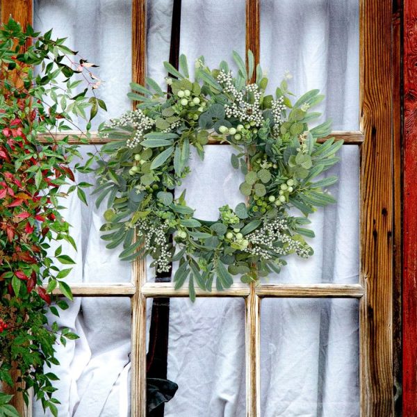 Christmas Simulated Berry Wreath Vine Ring Door Decoration Pendant (F1-34) - Image 5